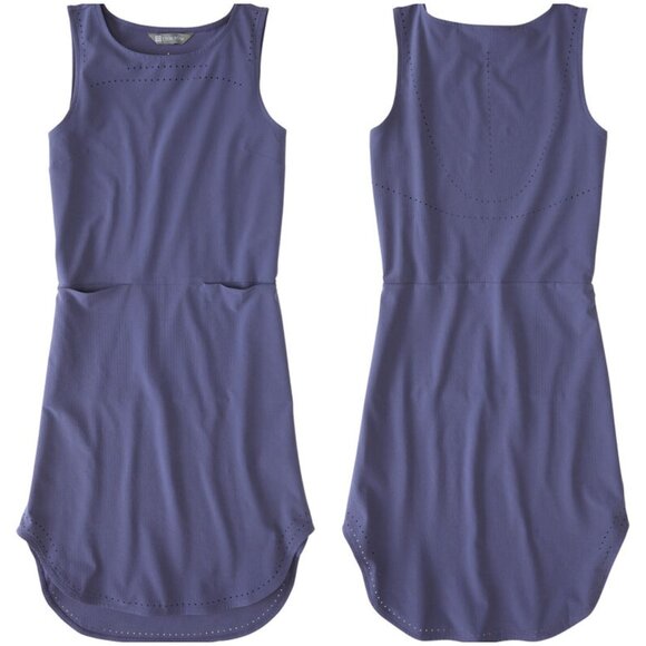 Title Nine Cirrus Lasercut Athletic Dress Blue Athleisure Stretch size M Sporty - Picture 4 of 13